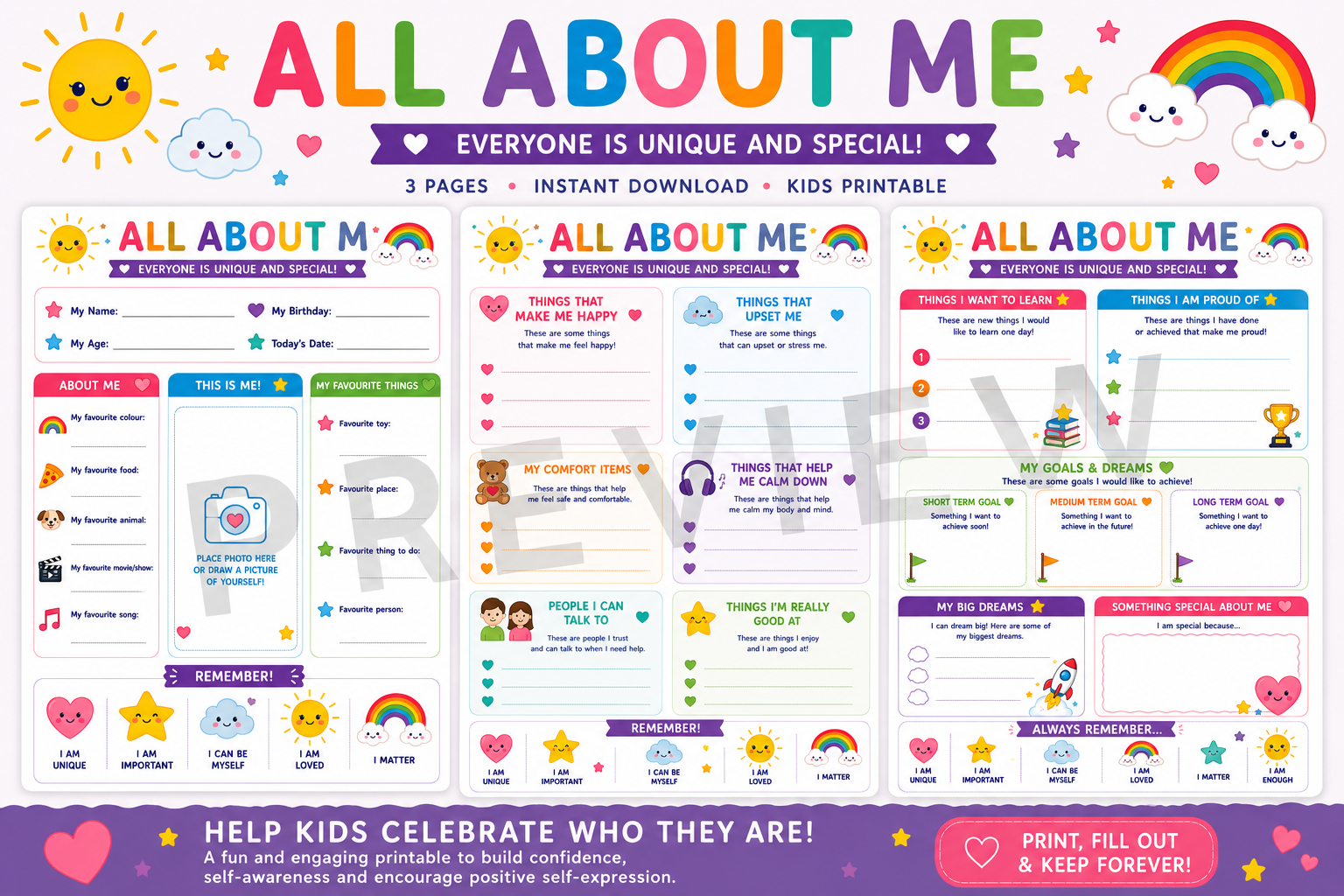 Kids All About Me Bundle